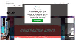 Desktop Screenshot of generaxionradio.net